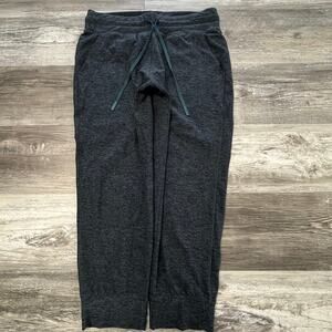 Womens Blue Heather L Pull On Drawstring Athletic‎ Sporty Tapered Jogger Pants